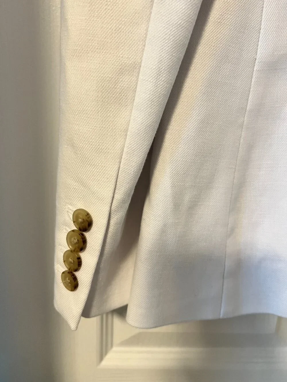 J.Crew NWT White Linen Blend Tailored Blazer Size 4